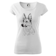 Německý ovčák černá kresba