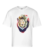 Hlava lva kreslená jednoduchá