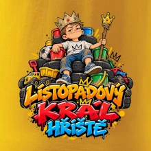 Listopadový král dětského hřiště na trůnu