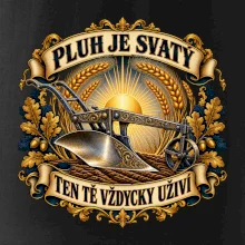 Posvátný pluh s pšeničnou svatozáří