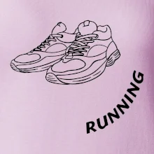 Running nápis šikmo