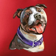 Americký stafordširský teriér  kreslený