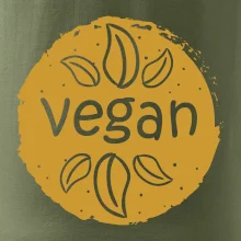 Vegan hnědá kruh