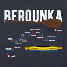 Mapa řeky Berounky