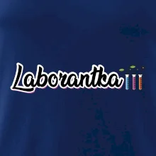 Laborantka a zkumavky