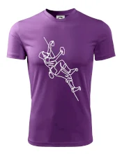 Lezecká stěna jedním tahem