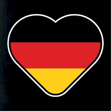 Germany love velké - Německá vlajka Germany love velké - Německá vlajka
