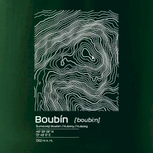 Boubín - vrstevnice v obdélníku