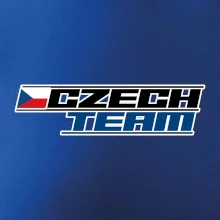 Czech team s vlajkou - Mistrovství světa v ledním hokeji 2025