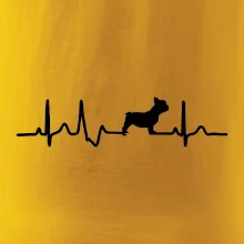 EKG Francouzský buldoček z boku