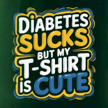Diabetes sucks but my t-shirt is cute
