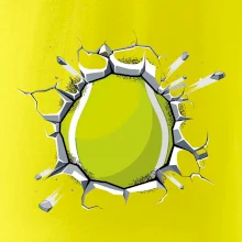 Tenisový míč v triku