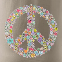 Peace symbol lístečky