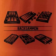 Backgammon černý set