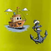 Parové triko - Loď a kotva