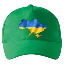 Ukrajina vlajka mapa