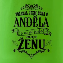 Požádal jsem boha o anděla a on mi poslal moji ženu