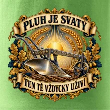 Posvátný pluh s pšeničnou svatozáří