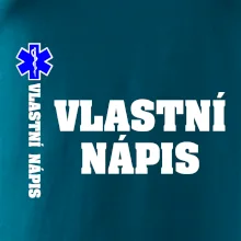 Hvězda života - vlastní nápis vpředu a vzadu