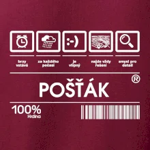 Čárový kód pošťák