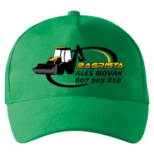 Bagrista v kruhu - vlastní nápis