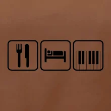 Eat sleep piano v řadě