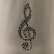 Houslový klíč z not