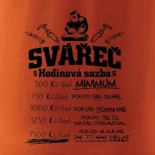 Svářeč - hodinová sazba