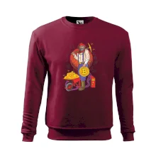 Horník těží bitcoiny