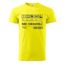 Čárový kód řidič náklaďáku