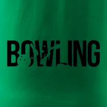 Bowling nápis kuželky