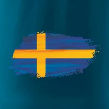 Švédská vlajka kreslená