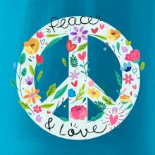 Peace and love symbol