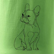 Francouzský buldoček černá kresba