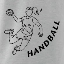 Handball nápis šikmo