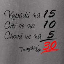 Vypadá, cítí se, chová se - 30 let