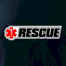 Záchranář rescue kříž červený
