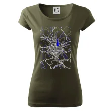 Jablonec nad Nisou - Mapa s vodními toky