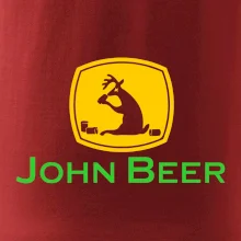 John Beer jelen s pivem