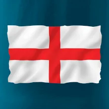 Anglická vlajka vlající