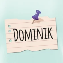 Papírek se jmenovkou - prso - vlastní jméno