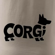 Corgi nápis v těle