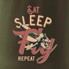 Eat Sleep Fly Repeat letadlo