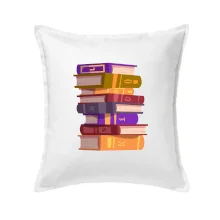 Knihomol stojící knihy