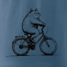 Tlustá kočka  na kole