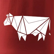 Origami kráva z boku