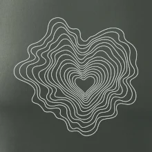 Topografické srdce z vrstevnic