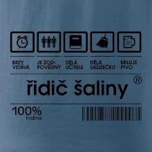 Čárový kód - řidič šaliny