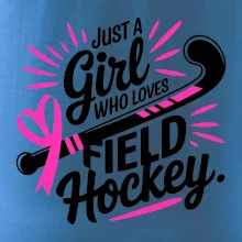 Just a girl who loves field hockey černo růžové