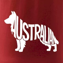 Australský Ovčák - nápis v těle